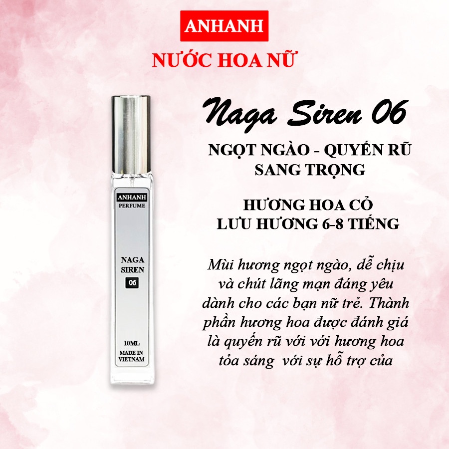 Nước Hoa Nữ ANHANH - ngọt ngào trang trọng, tinh tế và quyến rũ - Lưu hương 6-8 tiếng