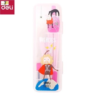 Compa Deli, Hồng/Xanh - 1 hộp - E8622 [Deli]