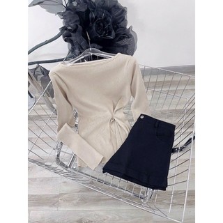 SÉT ÁO LEN NUDE QUẦN KAKI