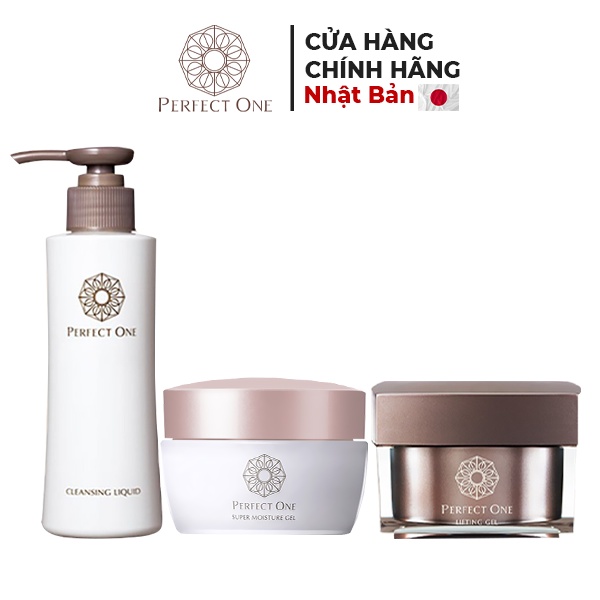 Bộ 3 Sản Phẩm Chống Lão Hóa PERFECT ONE Lift Gel - Super Moise Gel - Cleansing Liquid