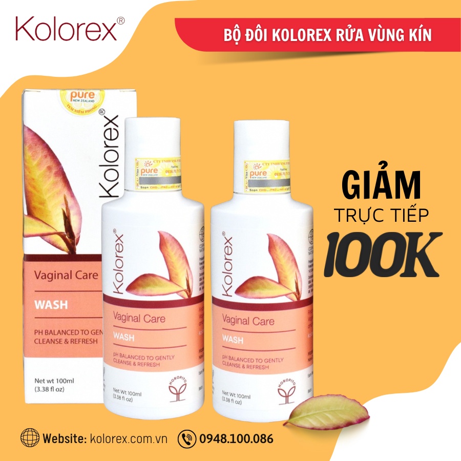 Dung Dịch Vệ Sinh Kolorex Wash Dạng Gel - pH cân bằng phù hợp với mọi đối tượng