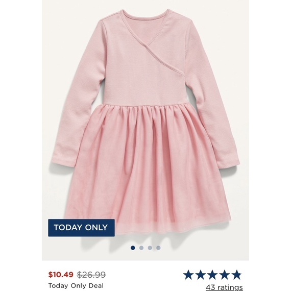 Váy dài tay Oldnavy US size 12-18m đến 5T