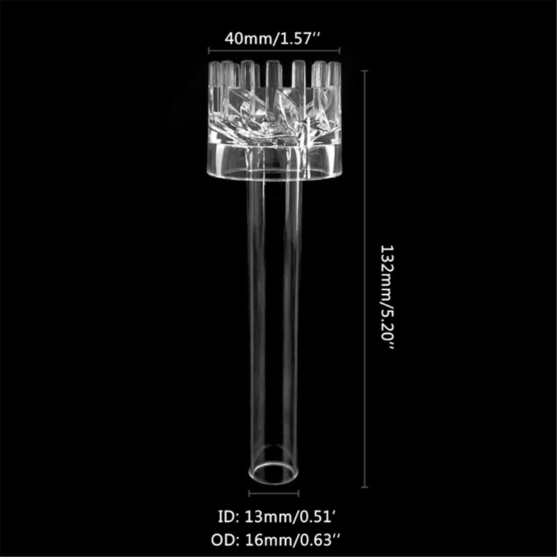 Đầu lọc váng xoay Acrylic phi 16mm và 20mm cho bể cá