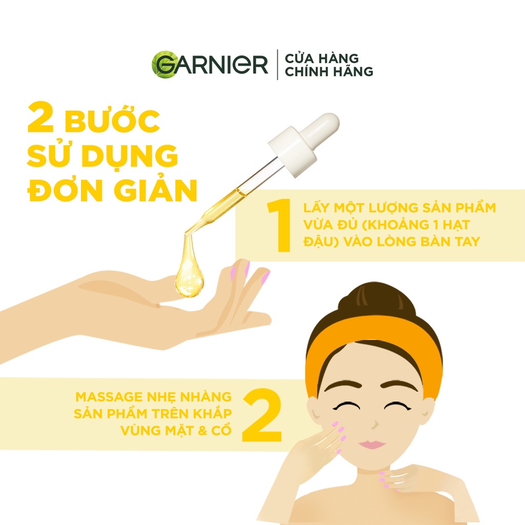 SALE.serum trắng da ganier vitamin c 30 giảm mụn serum ganier tinh chất vitamin c giảm thâm mụn 30ml dưỡng ẩm chính hãng