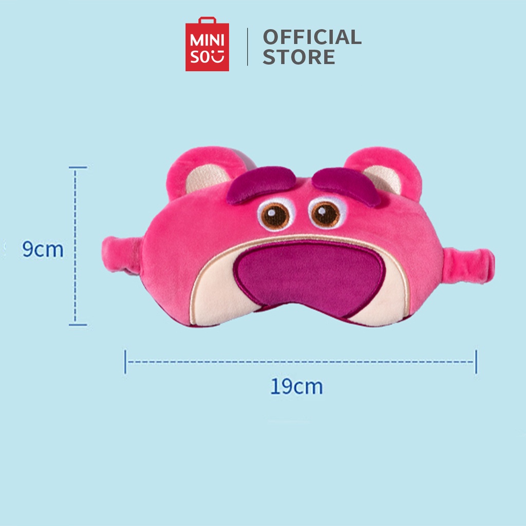 Miniso Bịt mắt ngủ cute ba chiều gấu dâu lotso