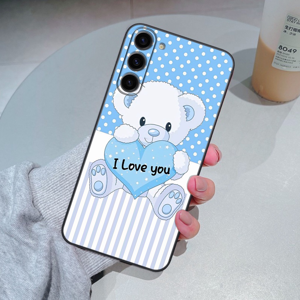 Ốp Samsung S23 / S23 Plus / S23+ in hình gấu cute dễ thương siêu xinh đáng yêu