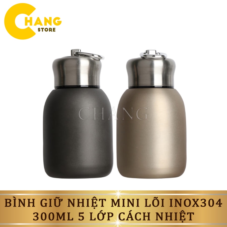 Bình Nước Giữ Nhiệt Zeyu Mini Lõi Inox 304 300ml, Ly Giữ Nhiệt 5 Lớp Cách Nhiệt Cao Cấp Giữ Nhiệt Lên Đến 12 Giờ