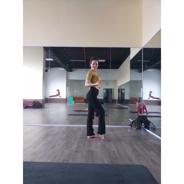 Quần thể thao ống bass, ống loe tôn dáng, tập yoga Yborn