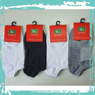 Tất vớ Nam Nữ cổ ngắn màu trơn đơn giản