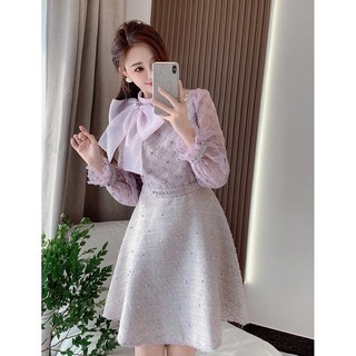Đầm dạ tweed xinh