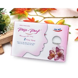 Bông tẩy trang pop puf classic 100 miếng