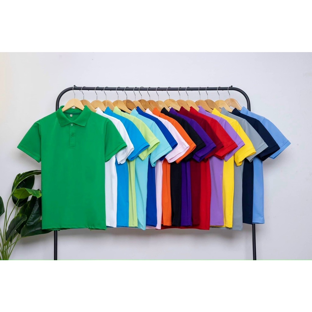 Áo thun polo cặp nam nữ thương hiệu MiSa chất liệu cá sấu Poly in hình họa tiết phi hành gia