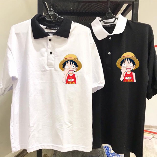 Áo One piece đảo hải tặc , áo Thun có cổ anime Luffy One piece