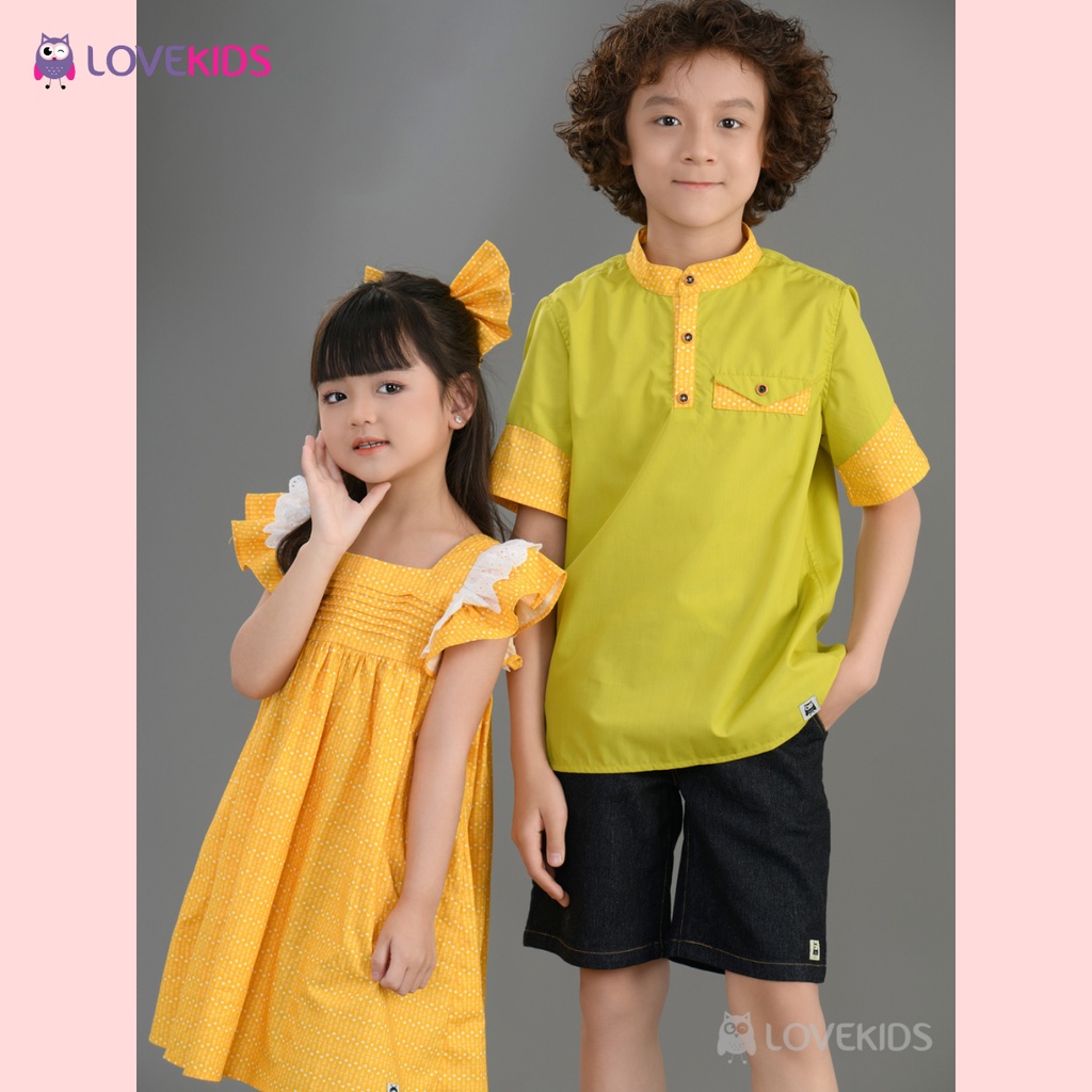 Đầm mùa hè tay phối cánh tiên - Lovekids