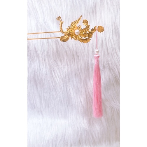 Trâm Cài Tóc Cô Dâu - Chim Công - Cài Trái