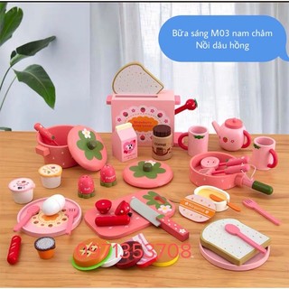 Đồ chơi gỗ bữa sáng Mothergaden dính nam châm(MỚI)