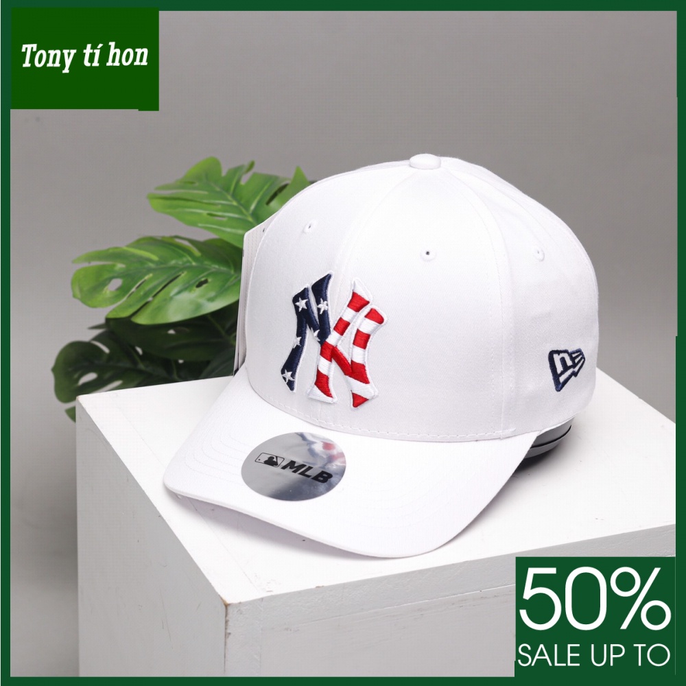 Tony tí hon_ tặng quà khi mua_ Mũ nón kết lưỡi trai M.L.B NY cờ thêu thời trang nam nữ cao cấp
