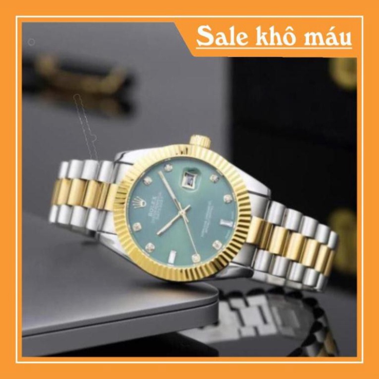 [Fullboxx 1:1] Đồng hồ nam Rolex - dây kim loại màu denim kiểu dáng sang trọng - DH508