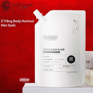 Mặt nạ ủ trắng body hunmui 300ml dạng bịch có vòi
