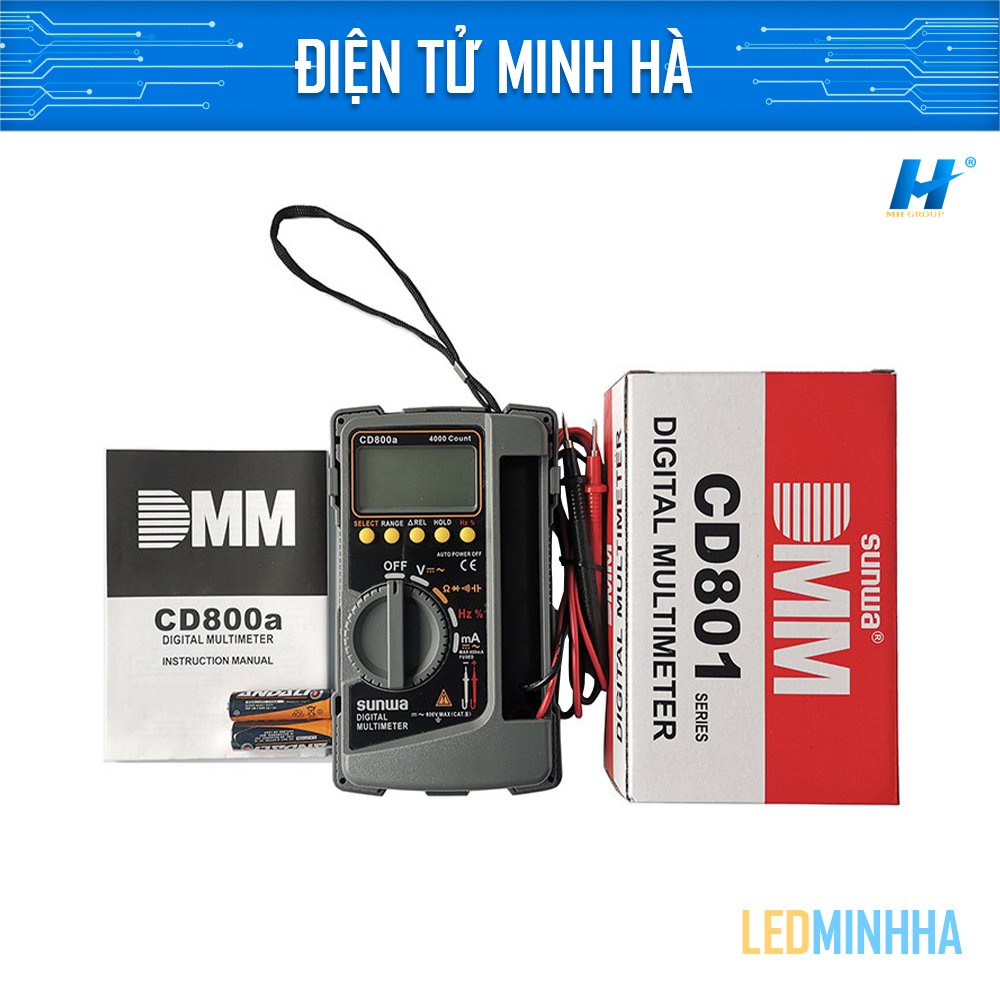 Đồng hồ đo điện vạn năng , đồng hồ đo điện Sanwa CD800A, đồng hồ đo điện tử, sanwa cd800a, đồng hồ đa năng đo điện