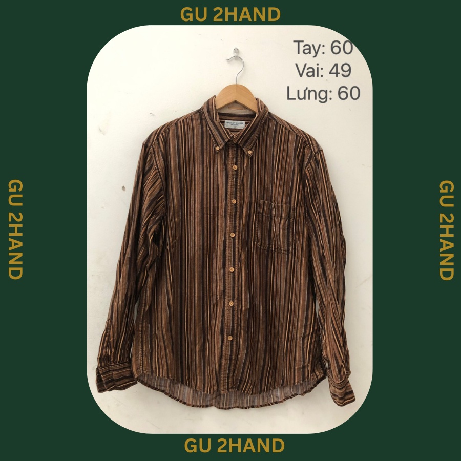 Áo nhung tăm sơ mi chụp thật 2hand