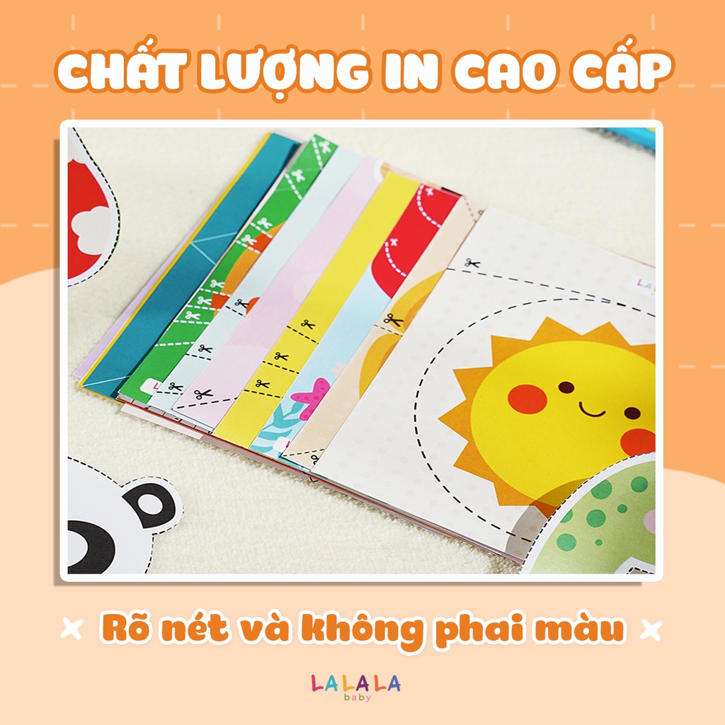 Bộ cắt dán thủ công đa kĩ năng: cắt, dán, gấp giấy Lalala baby TAY KHÉO NÃO TINH - FINE MOTOR SKILLS