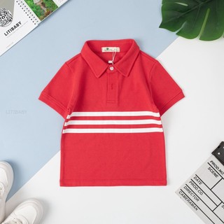 Áo thun polo có cổ cho bé trai và bé gái từ 12-23kg