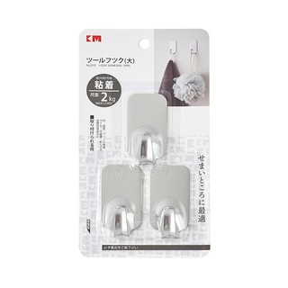 Bộ 3 móc dính tường Inox 2kg hàng Nhật KM-213