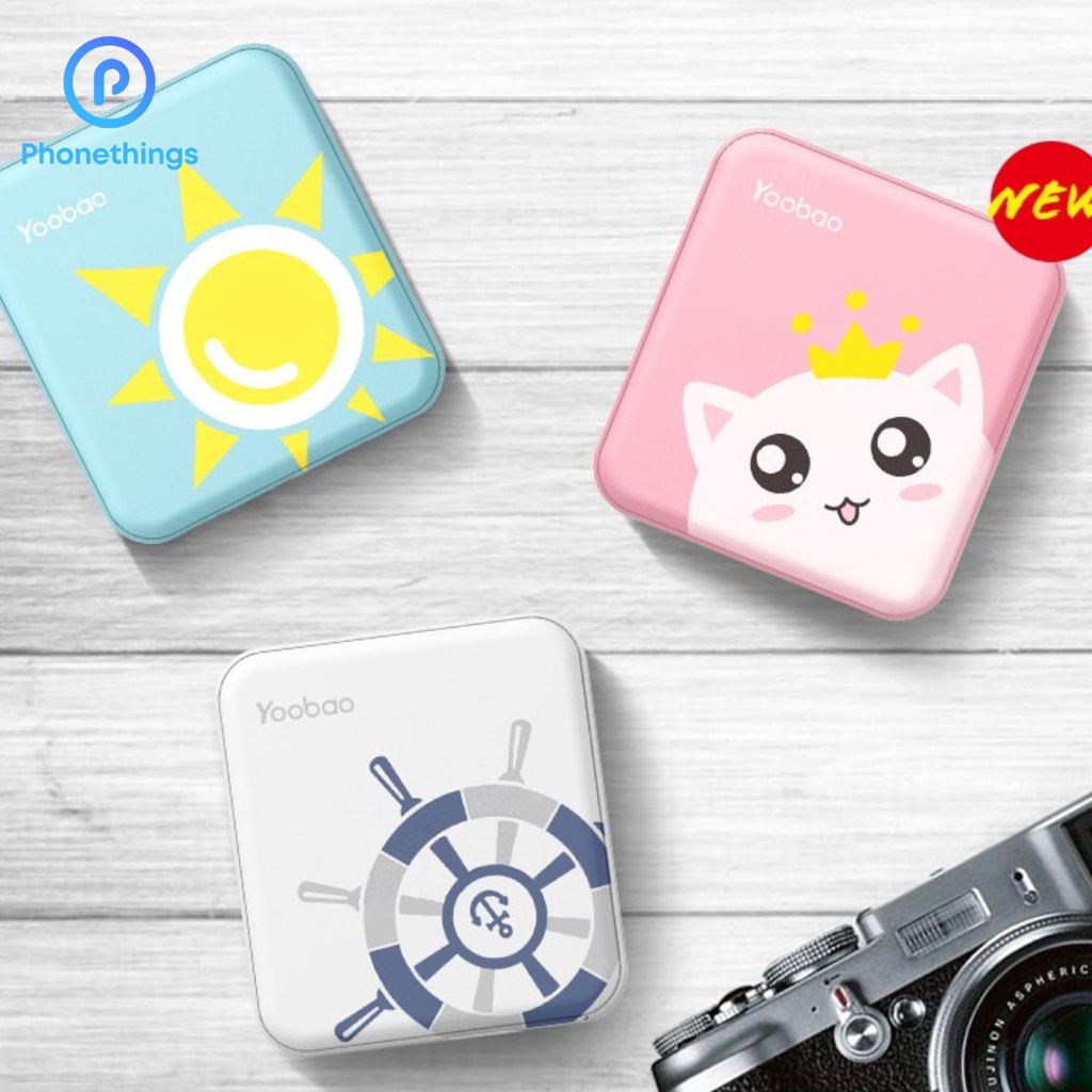 Sạc dự phòng mini công suất lớn 20000mah với đèn LED, pin sạc dự phòng di động
