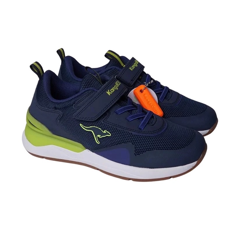 Giày quai dán trẻ em KangaRoos xuất Âu- Xanh navy