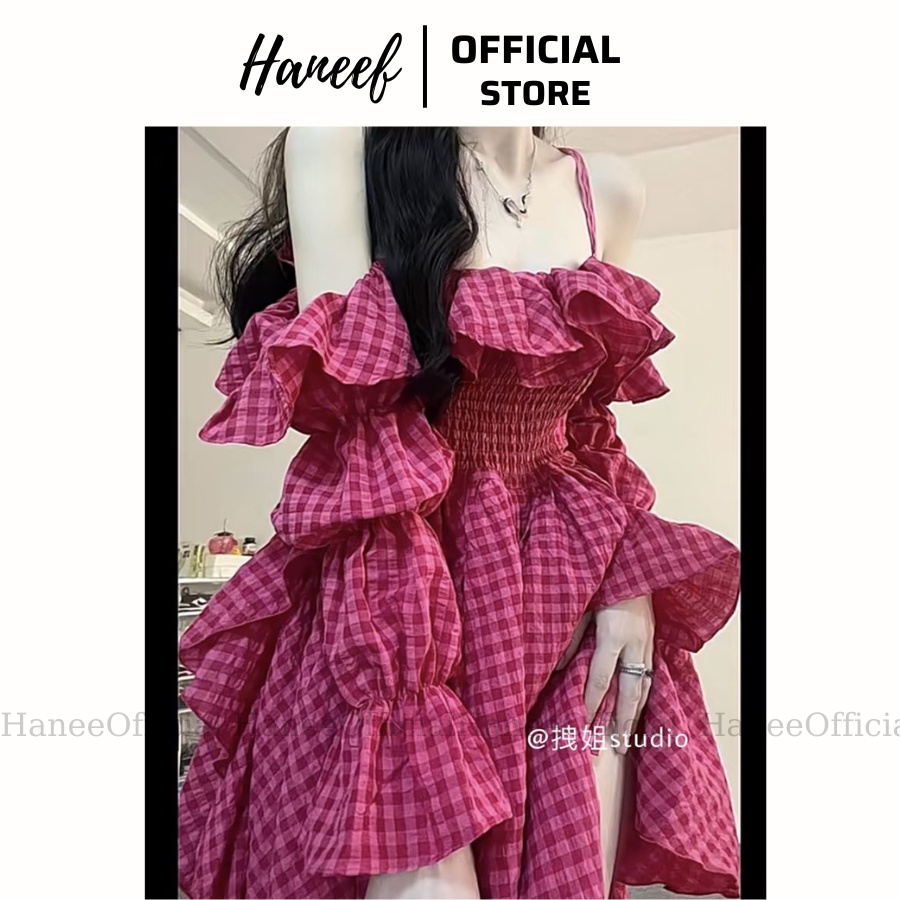 (Sẵn hàng) Váy công chúa trễ vai xinh xắn, đầm công chúa trễ vai dễ thương dành cho nữ phù hợp đi chơi HN01