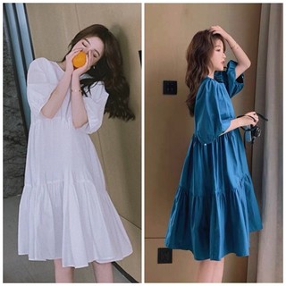 Đầm váy freesize babydoll tầng 2 màu