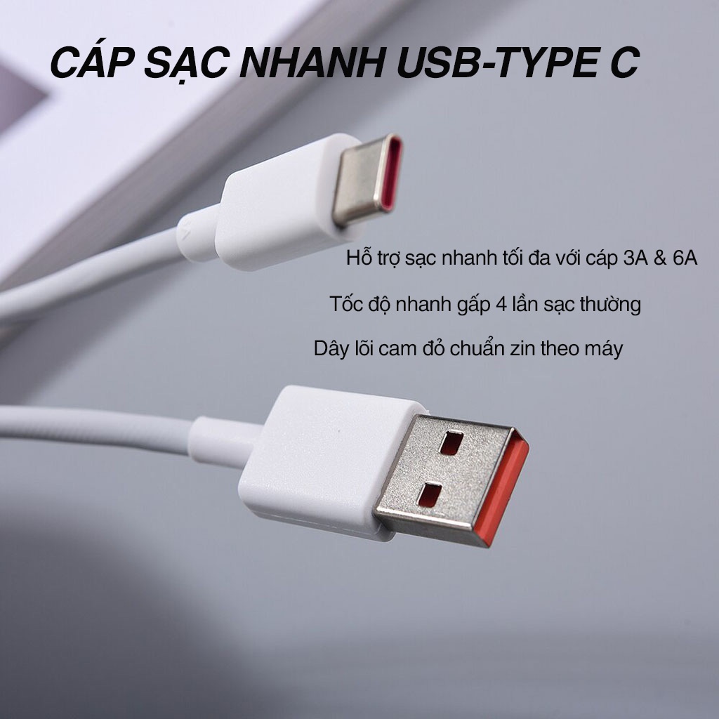 Dây sạc Type C 33w BACARAT - Hàng chính hãng