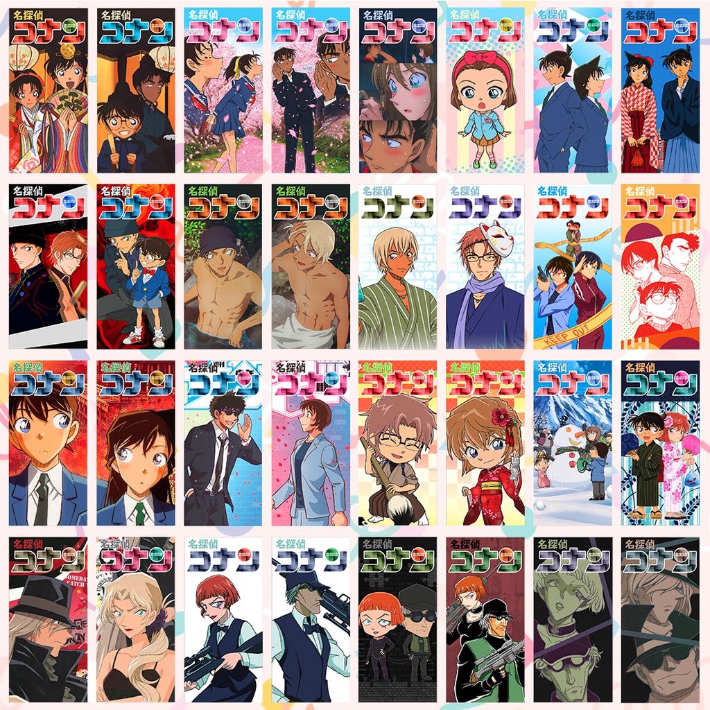 COMBO 2 CÁI bookmark CONAN và các nhân vật khác -nhiều mẫu - bookmark anime manga THÁM TỬ LỪNG DANH xinh xắn dễ thương