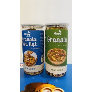 Ngũ cốc granola giảm cân ăn kiêng không đường siêu hạt, ngũ cốc ăn kiêng dinh dưỡng thơm ngon giòn