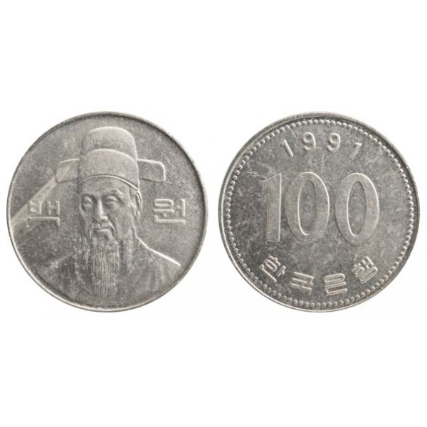 Đồng xu 100 Won Hàn Quốc