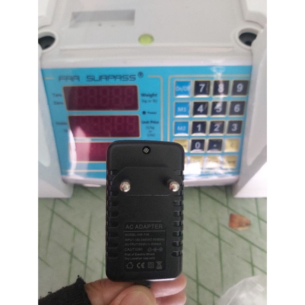 Sạc cân điện tử tính tiền chống nước  ACS-818 ACS918 30kg apter 6v-500Ah sạc cân 6v dùng riêng cho cân
