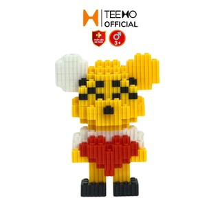 Mô hình gấu bearbrick mini lắp ráp 3d cute robot Teemo LG-68