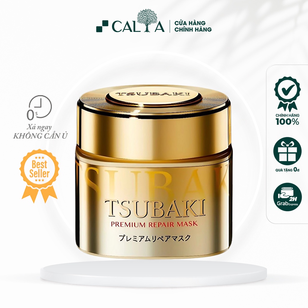Mặt Nạ Ủ Tóc Tsubaki Cao Cấp Phục Hồi Tóc Hư Tổn, Chẻ Ngọn - Tsubaki Premium Repair Mask 180g