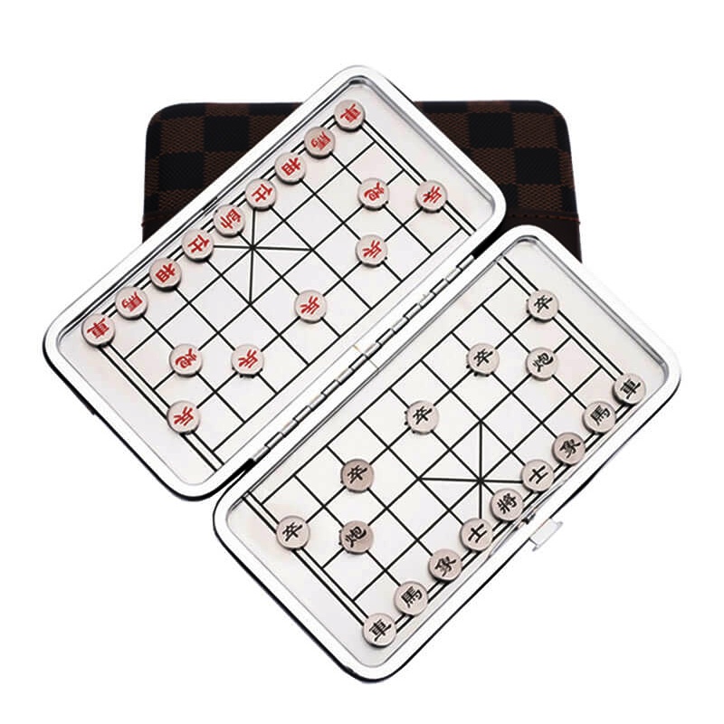 Bàn Cờ Tướng Mini Nam Châm 2 Mặt Siêu Hot -  Cờ Tướng Nam Châm Bỏ Túi Chất Liệu Inox Không Gỉ Quân C