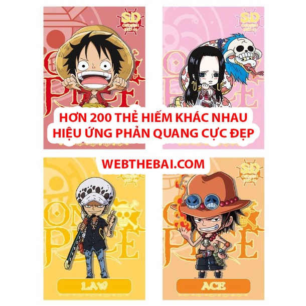 🌟CHÍNH HÃNG🌟 Thẻ Bài Nhân Phẩm One Piece Đảo Hải Tặc Bộ Sưu Tập Film RED