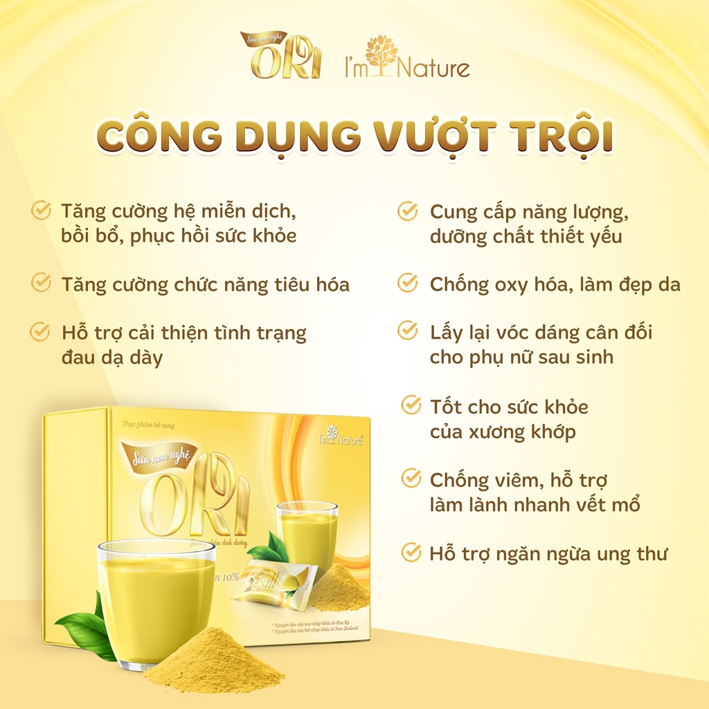 Sữa Non Nghệ Ori - Giảm Đau Dạ Dày - Phục Hồi Sức Khỏe - Tăng Cường Đề Kháng