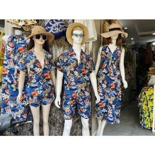 Sét đồ gia đình hawaii bigsize