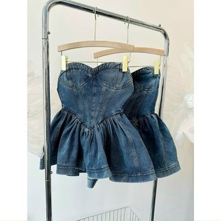 Áo Jean Cúp Ngực Babydoll 55-90kg ( Big Size Huỳnh Ngọc )