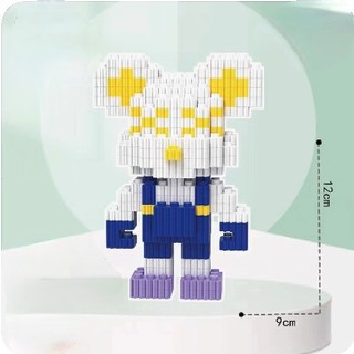 Mô hình lắp ráp gấu bearbrick 3D mini dễ thương