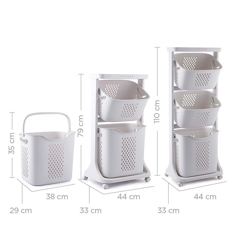Kệ đựng đồ cao cấp 3 tầng - Giá đựng đồ di động cao cấp
