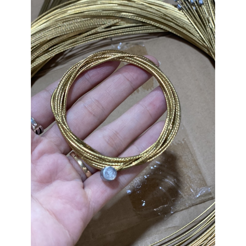 Dây đề và dây thắng thép không gỉ phủ Gold chính hãng - Dây thắng xe đạp Jagwire Pro Gold