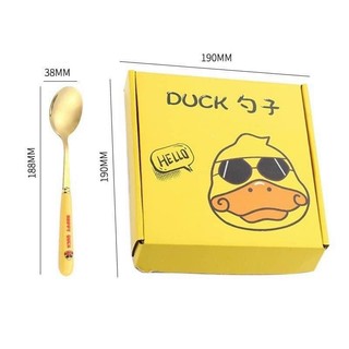 Set 6 thìa vịt vàng dễ thương cho bé