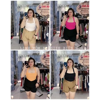 Áo cổ yếm thun bozip bigsize linh móm