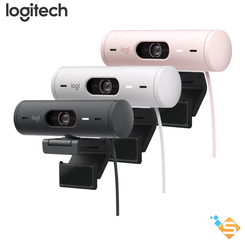 Webcam Logitech Brio 500 Full HD 1080p Tự Điều Chỉnh Ánh Sáng - Bảo hành chính hãng 12 tháng